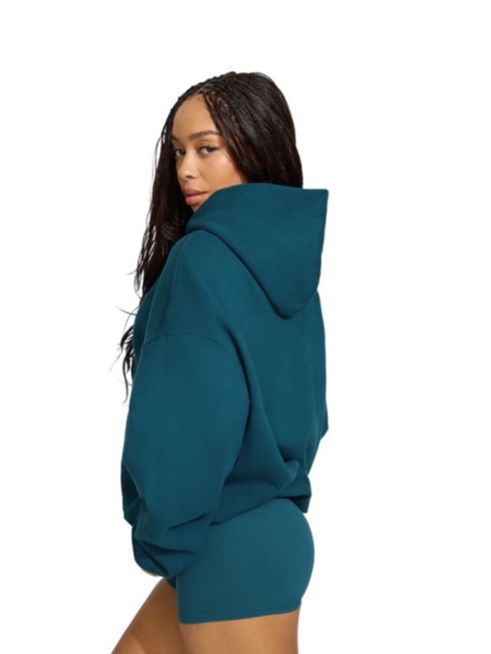 Garage UltraFleece Hoodie Sweatshirt Teal Tease NWT Size S/M - Picture 2 of 6